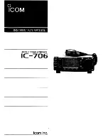 Icom IC-706 Instruction Manual preview