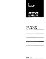 Предварительный просмотр 1 страницы Icom IC-706 Service Manual