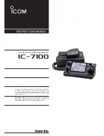 Preview for 1 page of Icom IC-7100 Instruction Manual