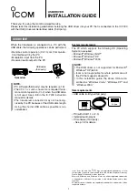 Preview for 1 page of Icom IC-7200 Installation Manual