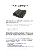 Icom IC-7200 Quick Start Manual preview