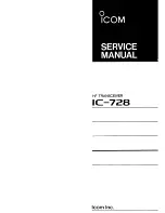 Preview for 1 page of Icom IC-728 Service Manual