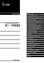 Preview for 1 page of Icom IC-7300 HF Plus Full Manual