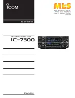 Icom IC-7300 Basic Manual предпросмотр