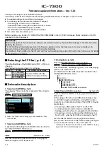 Preview for 12 page of Icom IC-7300 Information