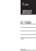 Preview for 1 page of Icom IC-7300 Service Manual