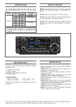 Предварительный просмотр 2 страницы Icom IC-7300 Service Manual