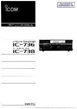 Предварительный просмотр 1 страницы Icom IC-736 Instruction Manual