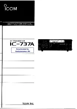 Preview for 1 page of Icom IC-737A Instruction Manual