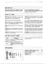 Предварительный просмотр 2 страницы Icom IC-737A Instruction Manual