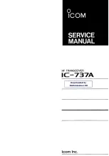 Icom IC-737A Service Manual preview