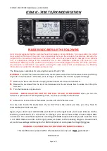 Icom IC-7410 Quick Start Manual предпросмотр