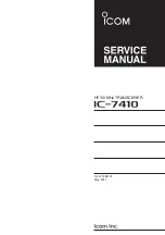 Preview for 1 page of Icom IC-7410 Service Manual