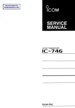 Preview for 1 page of Icom IC-746 Service Manual