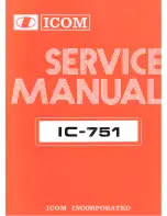 Предварительный просмотр 1 страницы Icom IC-751 Service Manual