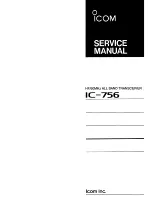 Предварительный просмотр 1 страницы Icom IC-756 Service Manual