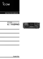 Preview for 1 page of Icom IC-756PRO III Instruction Manual