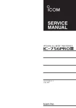 Preview for 1 page of Icom IC-756PRO III Service Manual