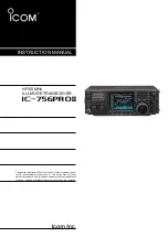 Icom IC-756PRO2 Instruction Manual preview