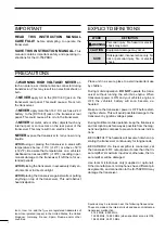 Preview for 2 page of Icom IC-756PRO2 Instruction Manual