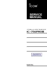 Icom IC-756PROII Service Manual preview