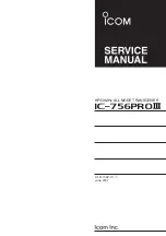 Preview for 1 page of Icom IC-756PROIII Service Manual