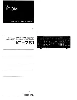 Preview for 1 page of Icom IC-761 Instruction Manual
