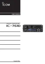 Preview for 1 page of Icom IC-7610 Basic Manual