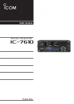 Icom IC-7610 Basic Manual предпросмотр