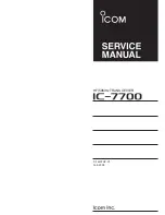Preview for 1 page of Icom IC-7700 Service Manual