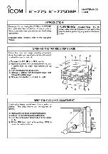 Preview for 1 page of Icom IC-775 Maintenance Manual