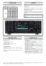 Предварительный просмотр 2 страницы Icom IC-7800 Service Manual