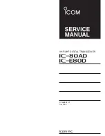 Preview for 1 page of Icom IC-80AD Service Manual