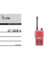 Icom ic-80fx Instruction Manual preview