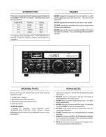 Предварительный просмотр 2 страницы Icom IC-821H Service Manual