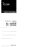 Icom IC-900A Instruction Manual preview