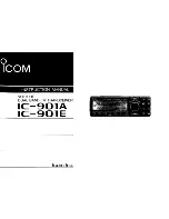 Preview for 1 page of Icom IC-901A Instruction Manual