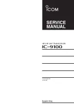 Icom IC-9100 Service Manual предпросмотр