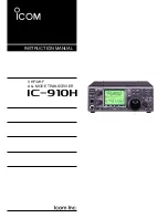 Preview for 1 page of Icom IC-910H Instruction Manual