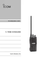 Preview for 1 page of Icom IC-910H Programming Manual