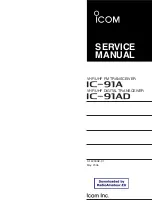 Icom IC-91A Service Manual preview