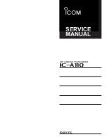 Icom IC-A110 Service Manual preview