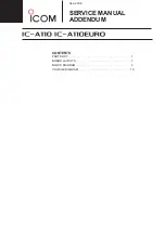 Предварительный просмотр 26 страницы Icom IC-A110EURO Service  Manual Addendum