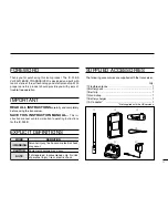 Preview for 3 page of Icom IC-A15S Instruction Manual