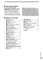 Preview for 5 page of Icom IC-A16 Basic Manual