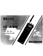 Preview for 1 page of Icom IC-A20 Owner'S Manual