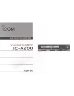 Icom IC-A200 Instruction Manual preview