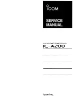 Предварительный просмотр 1 страницы Icom IC-A200 Service Manual