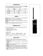 Preview for 2 page of Icom IC-A20MKII Service Manual