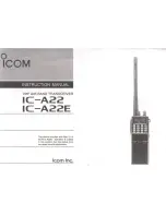 Preview for 1 page of Icom IC-A22 Instruction Manual